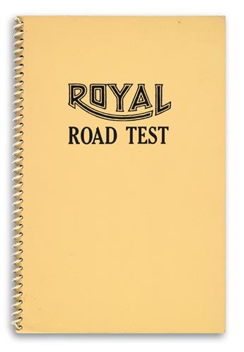 RUSCHA, EDWARD. Royal Road Test.